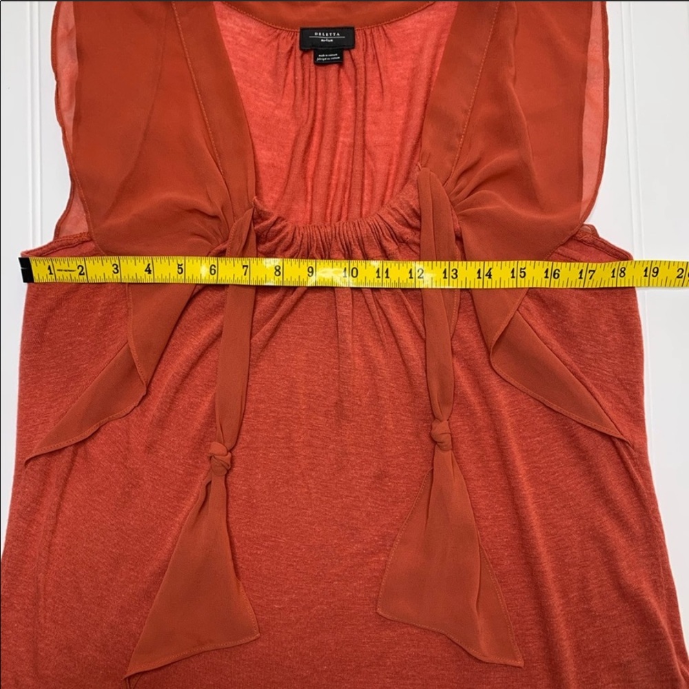Anthropologie—Deletta—Dark Orange Top - Picture 16 of 16